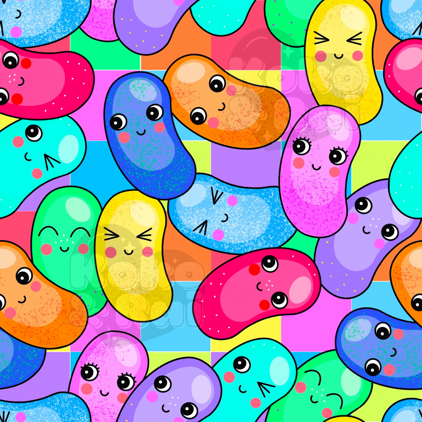 Jelly beans neon squares Preorder