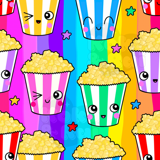 Popcorn rainbow stripes Preorder