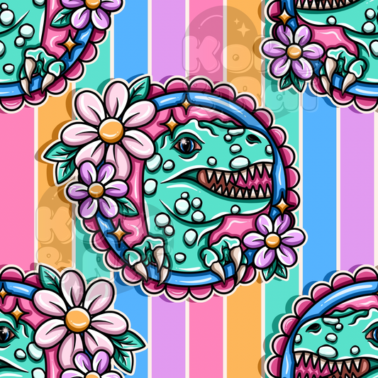 Floral Dino’s stripe Preorder