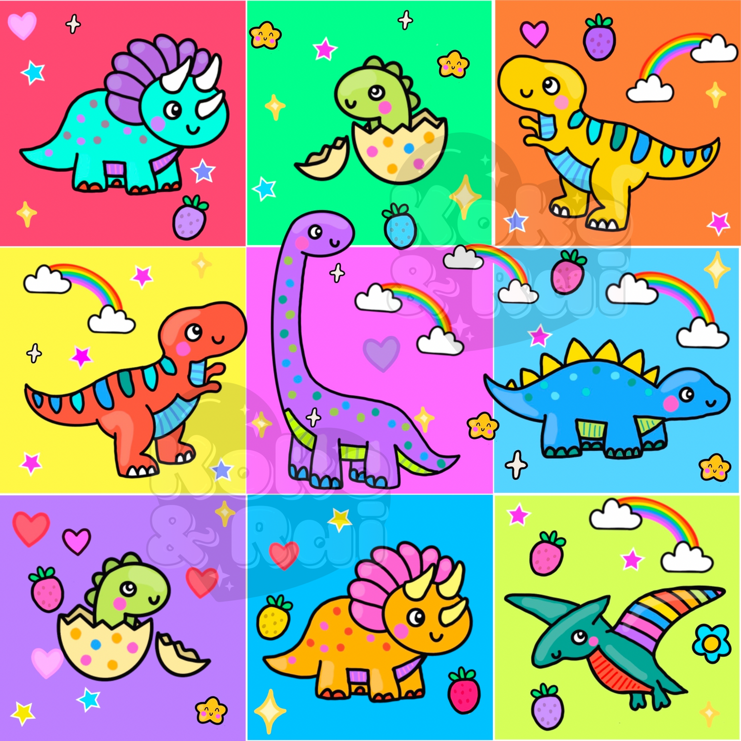 Dino neon boxes Preorder