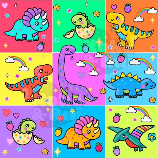 Dino neon boxes Preorder
