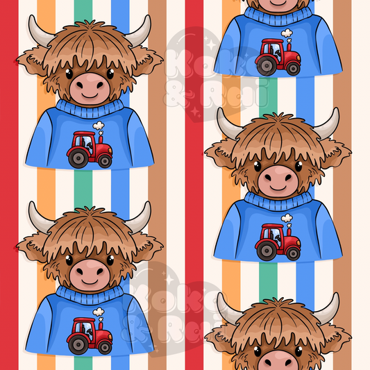 Highland cow jumper Preorder