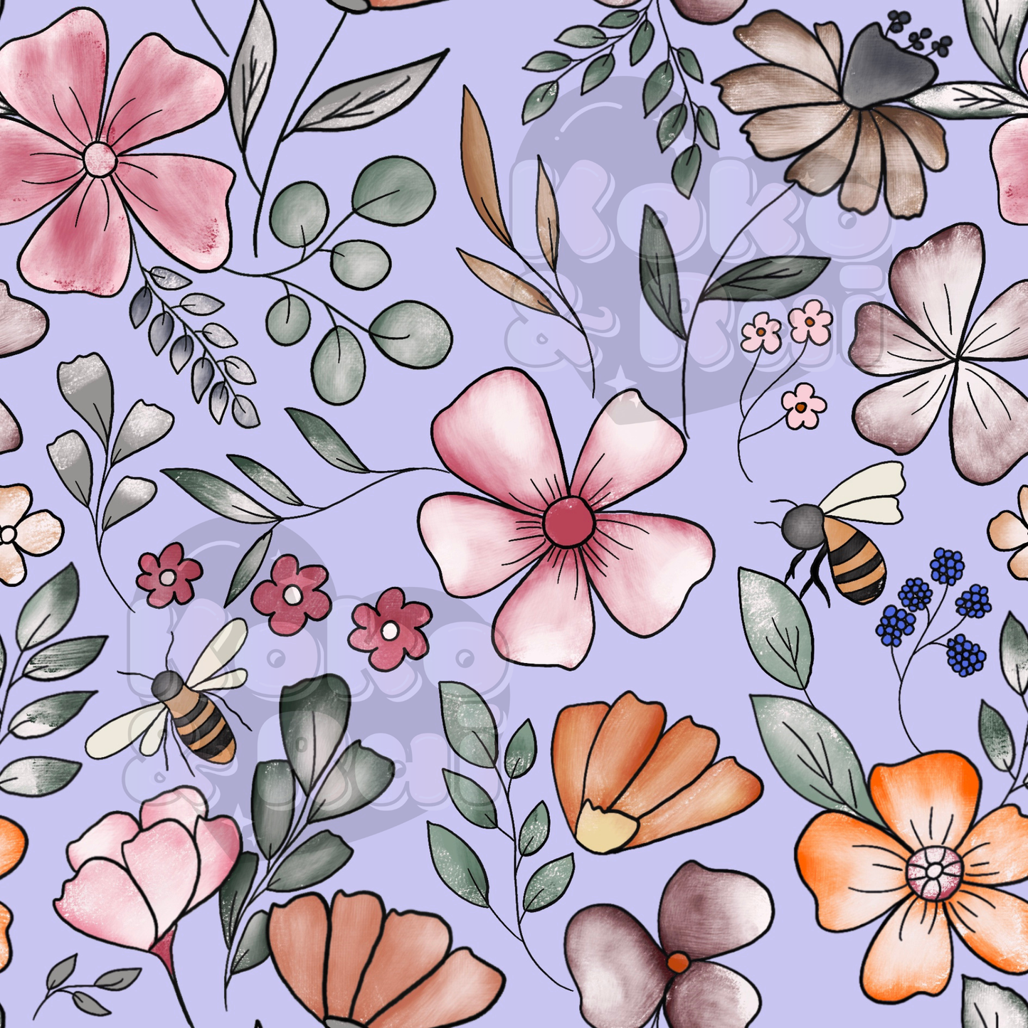 Flo floral lilac Preorder